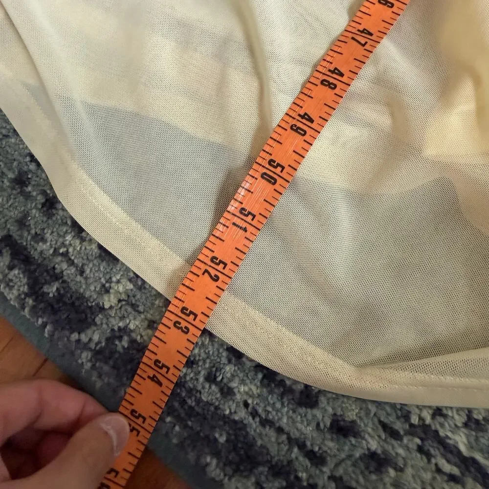 Pepper Mayo Yellow Songbird Maxi Dress Ruched Detail Summer Preppy Formal Prom - Picture 12 of 13